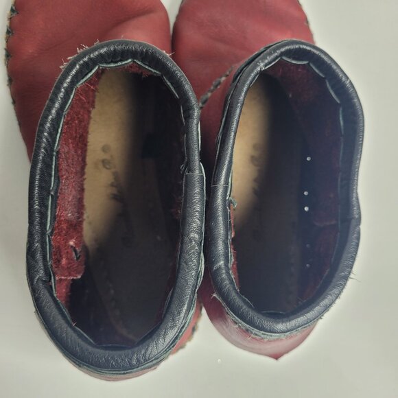 Ricardo Medina red leather slip on moccasin - Picture 6 of 9